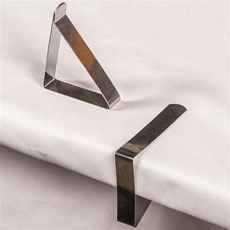 Table Clips B - Transparent & Metal with or without velcro
