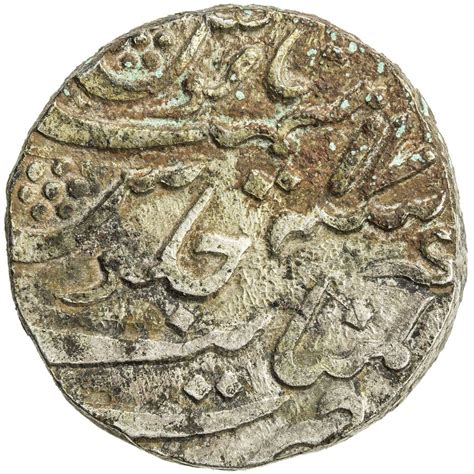 CAMBAY: Jafar Ali Khan, 1880-1915, AR rupee (11.52g), Khanbayat, AH1313. EF