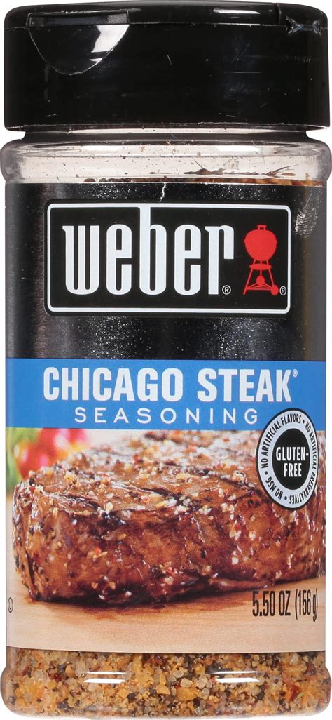 Amazon.com : Weber Chicago Steak Seasoning 5.5 Ounce Shaker : Mixed ...