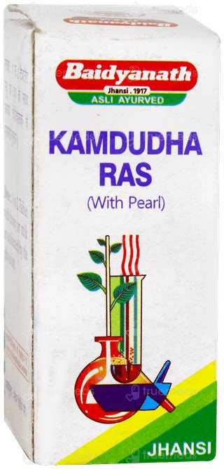Baidyanath Kamdudha Ras Tablet 25 - Uses, Side Effects, Dosage, Price ...