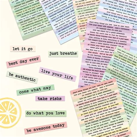 8 sheets/pack Creative Journal Retro Text Sticker Pack – Team Black Store