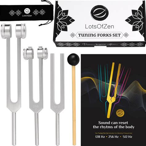 Lots of Zen Tuning Forks for Healing (128Hz, 256Hz, 512Hz) — Medical ...