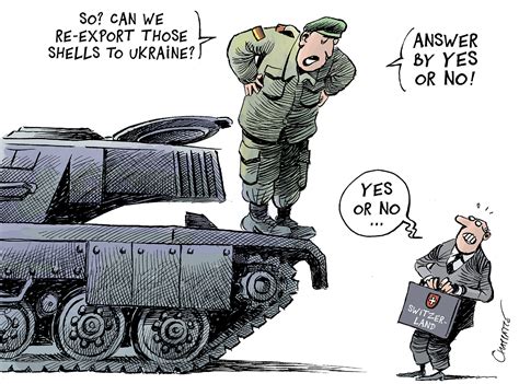 The war tests Switzerland's neutrality | Globecartoon - Political ...