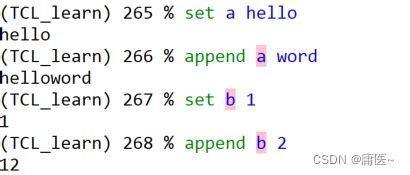 Code TCL 的图像结果