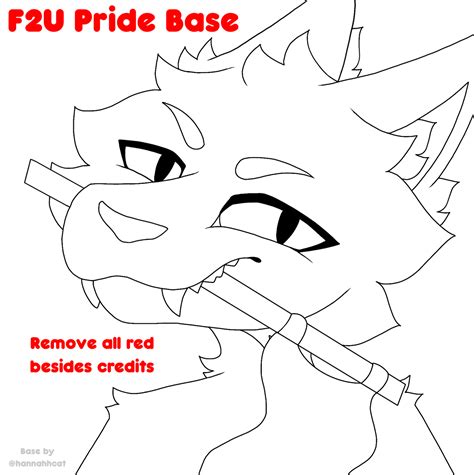 F2U furry pride base // furry base by Hannahhcat on DeviantArt