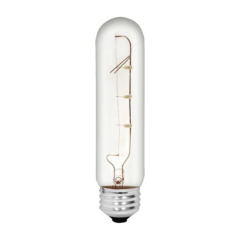 GE Lighting Reveal HD T10 Tubular Incandescent Tube Light Bulbs, Clear ...