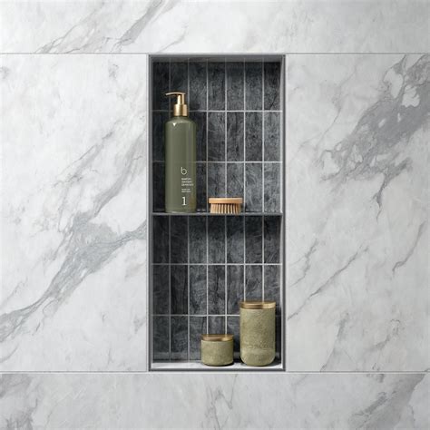 Schluter Kerdi 12x28 Shower Niche With Frame | Floor and Decor