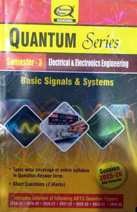 Quantum Series Basic Signals and Systems 2026 AKTU B.Tech Semester 3 ...