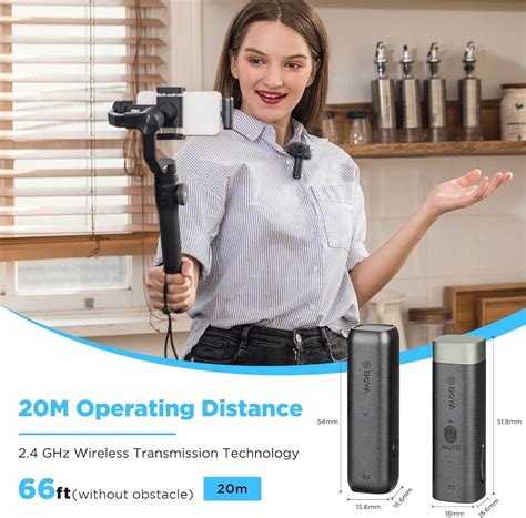 Buy BOYA by-WM3 Plug & Play Microphone for iPhone, Mini 2.4G Wireless ...