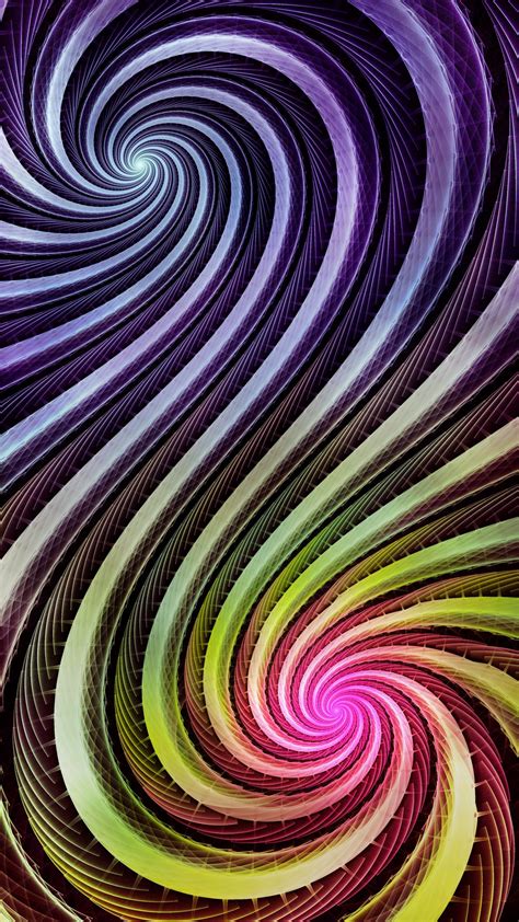 Download wallpaper 1080x1920 spiral, funnel, lines, gradient ...