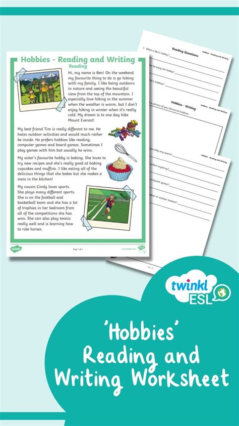 Hobbies for Kids Reading 的图像结果