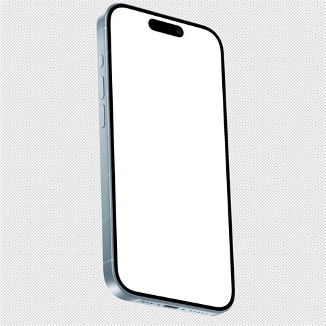 Isometric style photo of blue smartphone similar to iphone without ...