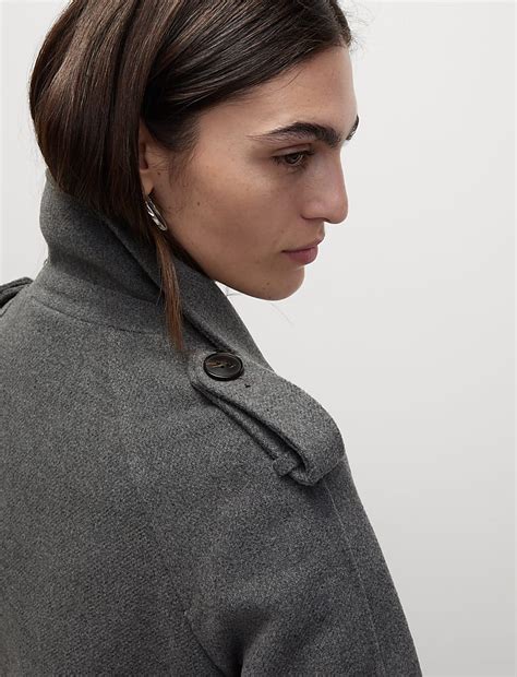 Buy Belted Double Breasted Longline Trench Style Coat at Marks & Spencer