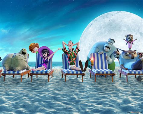 Monster's on vacation 8K wallpaper download