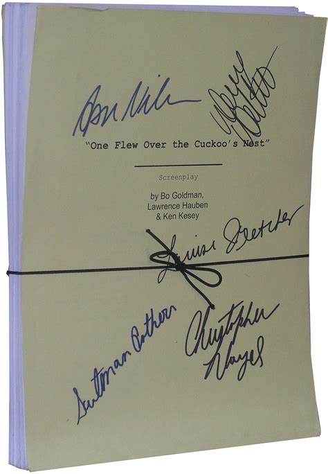 One Flew Over the Cuckoo's Nest: Signed Screenplay [ From the Herb ...