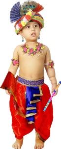 SHRI VALLABH Little Baby Krishna Dress for Kids Boys Girls Janmashtami ...