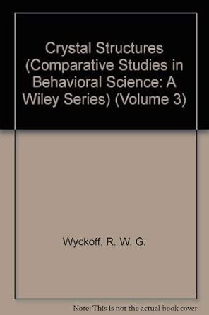 Buy Crystal Structures: v. 3 Book Online at Low Prices in India ...