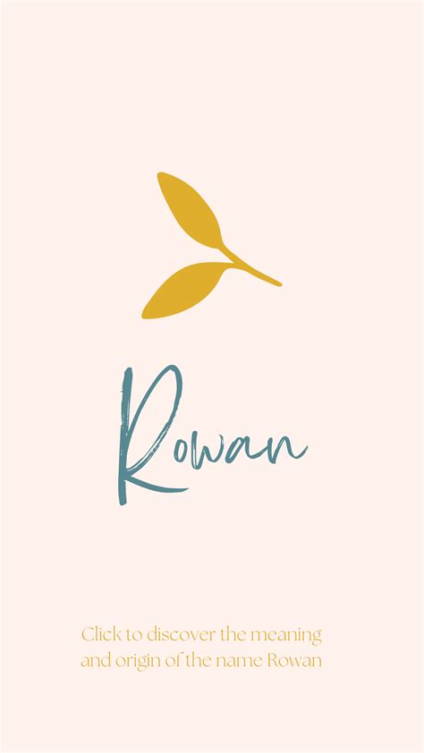 Rowan name – Artofit