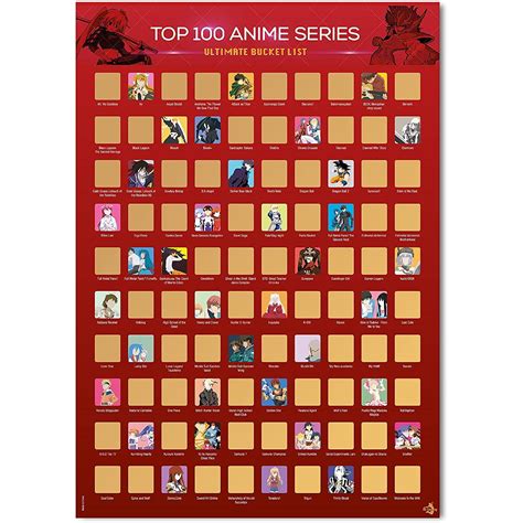 Buy Me Time Joy Top 100 Anime Scratch Off - Anime Stocking Stuffer ...