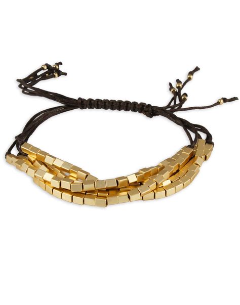 Mini Metal Blocks Thread kavala Bracelet