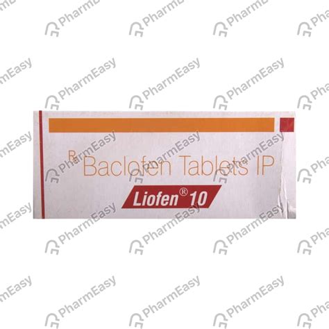 Buy Liofen 10 MG Tablet (15) Online at Flat 15% OFF | PharmEasy