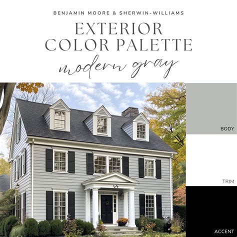 Gray Exterior Paint Color Schemes