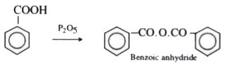 How is benzoic acid converted to Benzoic anhydride