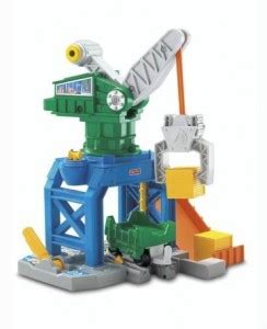 FISHER-PRICE Geotrax Rail & Road System - Crankin' Round Crane ...