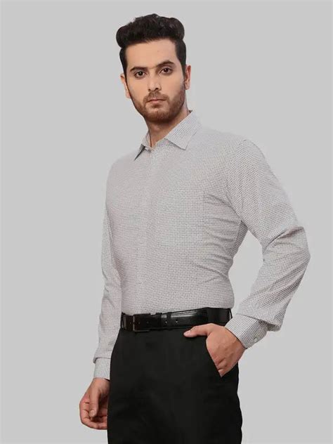 Raymond Men Orange Slim Fit Printed Formal Shirt – MyRaymond