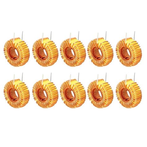 uxcell 10Pcs Horizontal Toroid Magnetic Inductor Monolayer Wire Wind ...