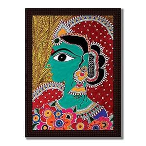Tamatina Traditional Wooden Texture Framed Canvas Painting | MATA Sita ...