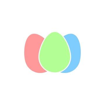 Template de design gráfico de ícone de ovo Ilustração vetorial de ...