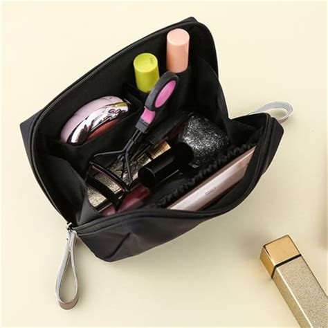 Travel Makeup Bag Small - Mini Cosmetic Pouch with Zipper for Purse ...