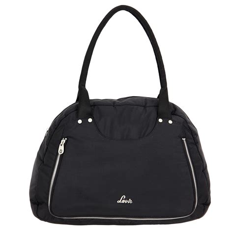 Buy Lavie Black Solid Handbags Online