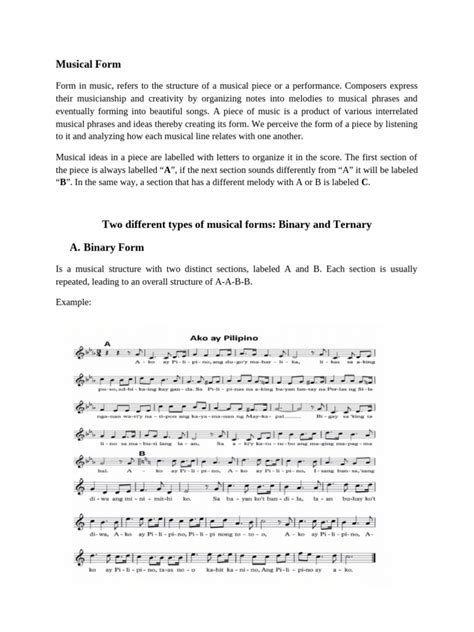 Image result for Musical Form Explained