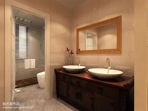 100平米三居室北欧风格浴室卫生间装修效果图-家居美图_装一网装修效果图