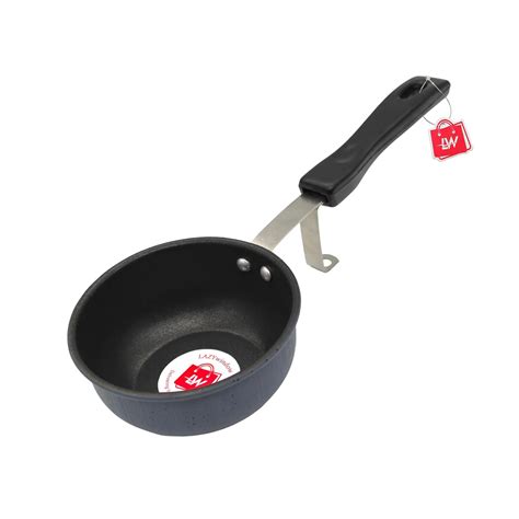 LAZYwindow Nonstick Tadka Pan | 11 cm, Grey | Durable and Compact Pan ...