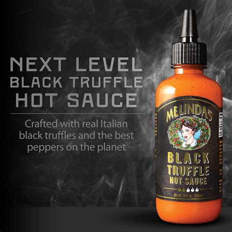 Melindas Black Truffle Hot Sauce - Gourmet Truffle Hot Sauce with ...