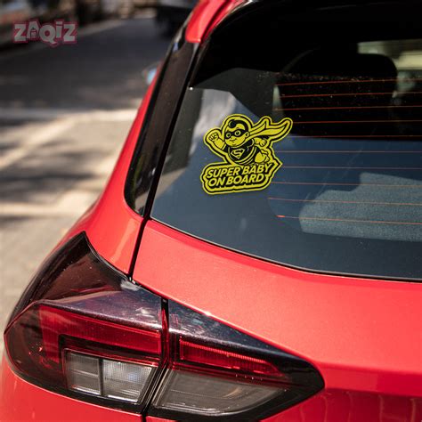 Reflective Baby on Board Safety Sticker – ZAQiZ