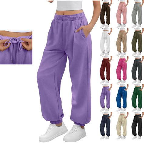 Cameland Women's Plus Size Sweatpants,Drawstring Casual Jogger Pants ...