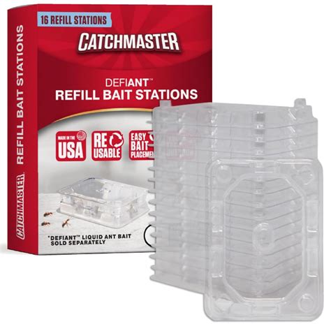 Amazon.com : Catchmaster Defiant 16 Reusable Bait Stations (Liquid Ant ...