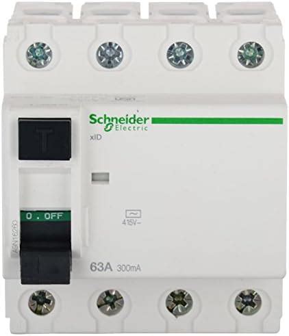 Schneider Electric A9N16259 Polycarbonate Acti 9 63Amp 4-Pole 100Ma ...