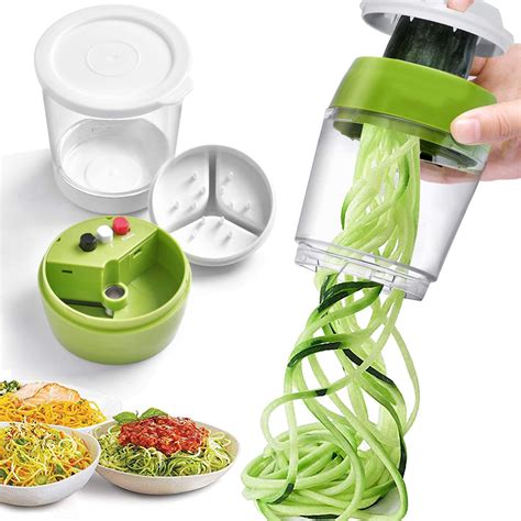 Handheld Spiralizer Groente Fruit Slicer Verstelba... – Vicedeal