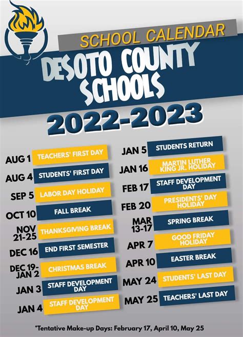 Desoto County Ms School Calendar 2023 - Schoolcalendars.net