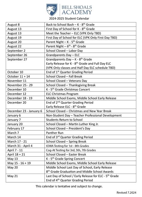 Events | Bell Shoals Academy