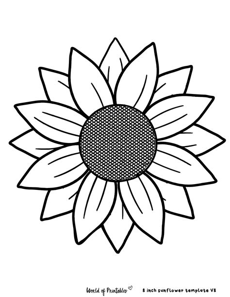 Sunflower Outline Pictures