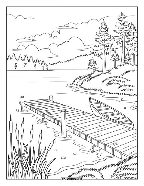 85+ Scenic Coloring Pages for Kids & Adults (Free Printable PDFs)