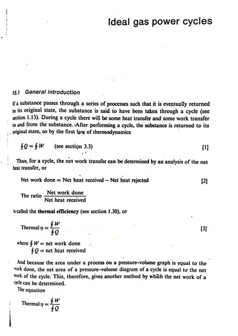 Introduction of Ideal gas power cycles with an example of problem ...