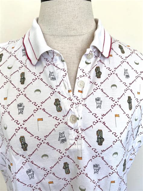 Retro Golf Polo - Women's Short Sleeve - Size Medium - Monterey Club - Etsy