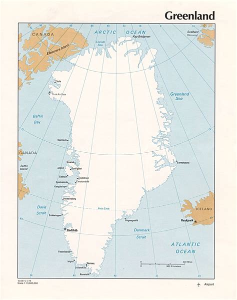 Large detailed map of Greenland. Greenland large detailed map | Vidiani ...